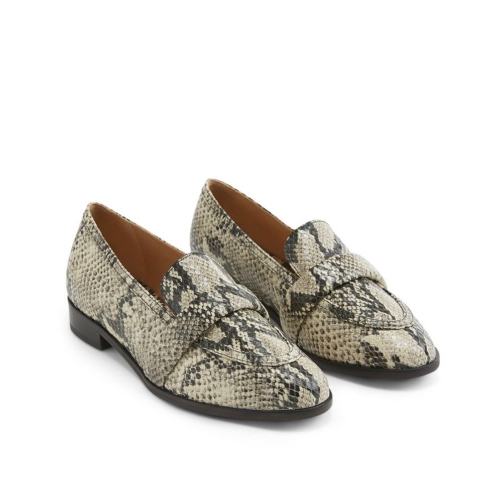 SCHUTZ Natural Snake Flats